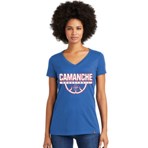 Camanche BKB New Era Ladies Heritage Blend V-Neck Tee-Royal
