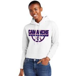 Camanche BKB District Women’s V.I.T. Fleece Hoodie CROP-White