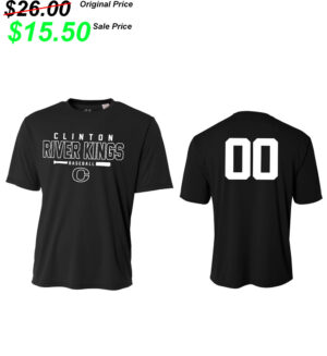 Clinton BB TG Adult Loose Fit Cooling Performance Tshirt -Black