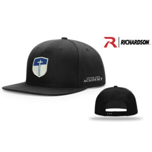 CDA Richardson Pinch Front Structured Snapback Cap-Black Embroidery