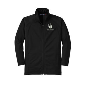 CDA Sport-Tek Youth Tricot Track Jacket-Black/Black Embroidery