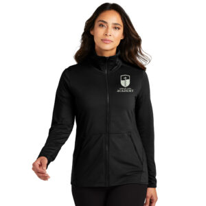 CDA Port Authority Ladies Accord Stretch Fleece Full-Zip-Black Embroidery