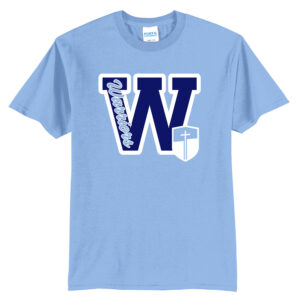 CDA Unisex Short Sleeve Tee-Light Blue Screen Print