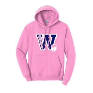 CDA Unisex Classic Core weight Cozy Pullover Hooded Sweatshirt-Candy Pink