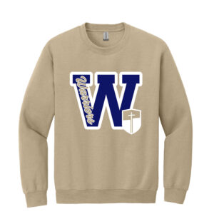 CDA Unisex Fleece Crewneck Sweatshirt-Sand Screen Print