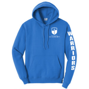 CDA Unisex Fleece Hooded Sweatshirt-Royal Screen Print