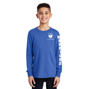 CDA Youth Cotton Long Sleeve Tee-Royal Screen Print