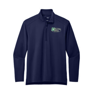 Clover Hills Employee Port Authority C-FREE Men Double Knit 1/4-Zip-Navy
