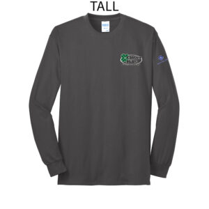 Clover Hills Employee Tall Long Sleeve Tee-Charcoal