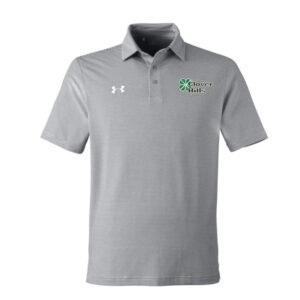 Clover Hills Employee Under Armour DRIVE Team Stripe Premium Polo – Mod Grey