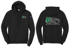 Clover Hills Employee Unsiex Fleece Hooded Sweatshirt-Black