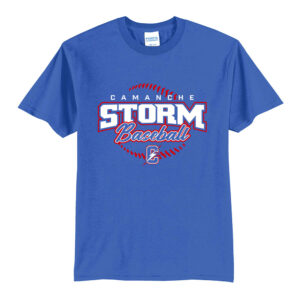 Camanche Baseball Unisex Short Sleeve Tee-Royal