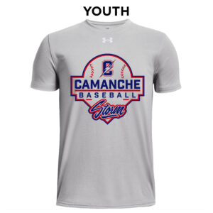 Camanche Baseball Under Armour short sleeve YOUTH Team Tech Tee-Mod Grey