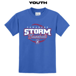 Camanche Baseball Youth Short Sleeve Tee-Royal