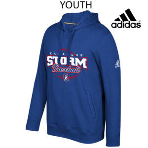 Camanche Baseball Adidas Youth Fleece Hooded Sweatshirt- Royal