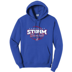 Camanche Baseball Unisex Fleece Hooded Sweatshirt-Royal