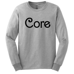 Core Beauty Unisex Cotton Long Sleeve Tee-Ash