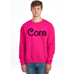 Core Beauty Unisex Fleece Crewneck Sweatshirt-Cyber Pink