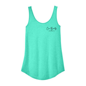 Core Beauty District Women’s Perfect Tri Relaxed Tank-Aqua Heather