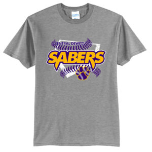 CD Baseball Unisex Short Sleeve Tee-Athletic Heather