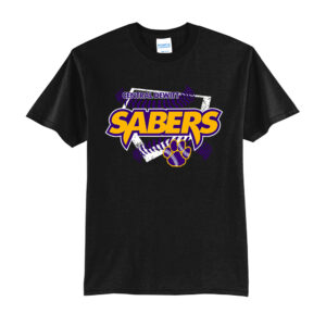 CD Baseball Unisex Short Sleeve Tee-Black