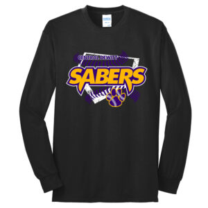 CD Baseball Unisex Cotton Long Sleeve Tee-Black