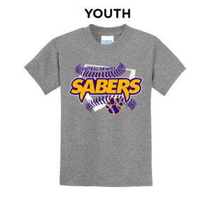 CD Baseball Youth Short Sleeve Tee-Athletic Heather