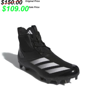 DW Football PG PGoach Adidas CHAOS football Lineman High Top Cleats/Shoes – Black/White