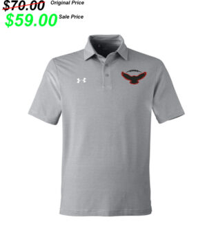 DW Football PG Under Armour DRIVE Team Stripe Premium Polo – Mod Grey