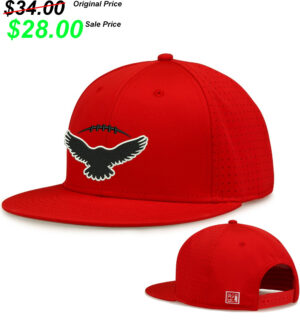 DW Football PG The Game Perforated GameChanger Snapback Cap-Red