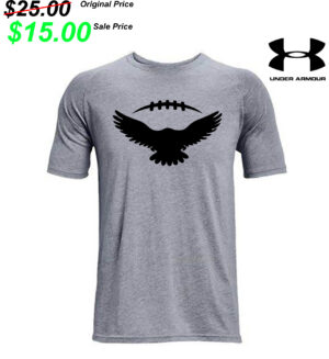 DW Football PG Under Armour Athletics soft cotton blend T-shirt Men-Steel Grey
