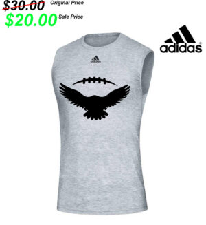 DW Football PG Adidas Creator Sleeveless Tee-Grey Heather