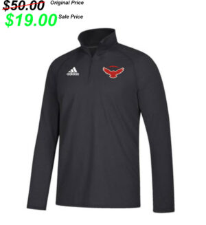 DW Football PG Adidas Ultimate  1/4 zip Tee – BLACK (S, 3X only)