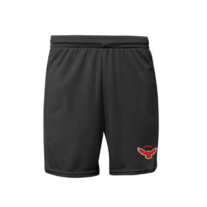 DW Football PG A4 Adult 7″ Flatback Mesh shorts  with side pockets-Black