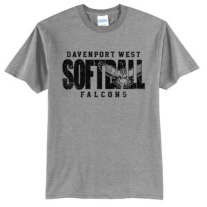 DW Softball Men Unisex Short Sleeve Tee-athletic heather