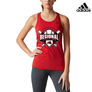 Fulton SB Regional Adidas Women’s Performer Baseline Tank-Power Red (front design only)