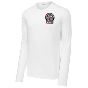 Fulton Police Sport-Tek Men Posi-UV Pro Long Sleeve Tee-White