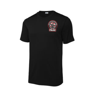 Fulton Police Sport-Tek Men Posi-UV  short Sleeve Tee-Black