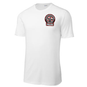 Fulton Police Sport-Tek Men Posi-UV  short Sleeve Tee-White