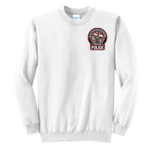 Fulton Police Core Fleece Crewneck Sweatshirt-White