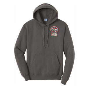 Fulton Police Unisex Classic Core weight Cozy Pullover Hooded Sweatshirt-Charcoal