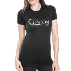 Grow Clinton Next Level Ladies The Perfect Tee-Black (L-XXL)