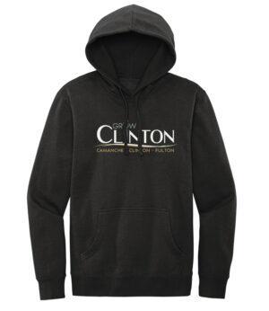 Grow Clinton District Unisex Premium Fleece Hoodie-Black