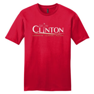 Grow Clinton District Unisex Premium Short Sleeve Tee-Classic Red