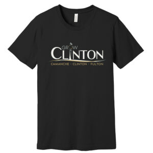 Grow Clinton Bella and Canvas Unisex Jersey Short Sleeve Tee-Black