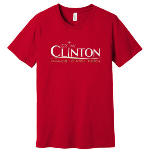 Grow Clinton Bella and Canvas Unisex Jersey Short Sleeve Tee-Red