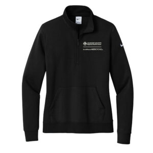 JCRHC Nike Ladies Club Fleece Sleeve Swoosh 1/2-Zip-Black