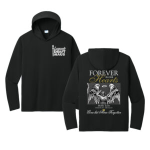 Legends Shelly Men Performance Pullover Hooded Tee-Black