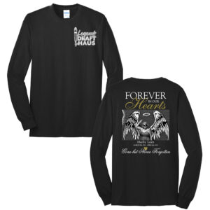 Legends Shelly Unisex Cotton Long Sleeve Tee-Black