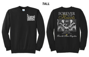 Legends Shelly Tall Fleece Crewneck Sweatshirt-Black